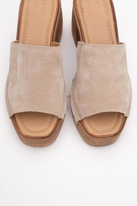 Pull Läder Platå Mules (Women) - Image 6