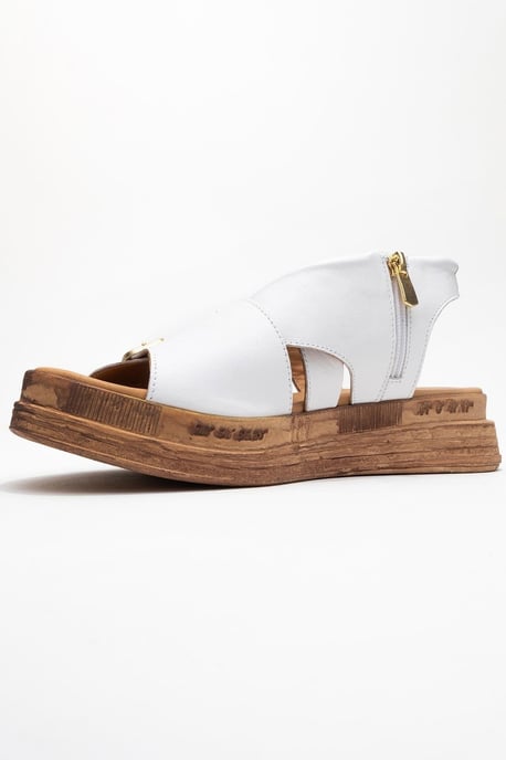 Levine Läder Med Spänne Side-Zip Sandal - Image 4