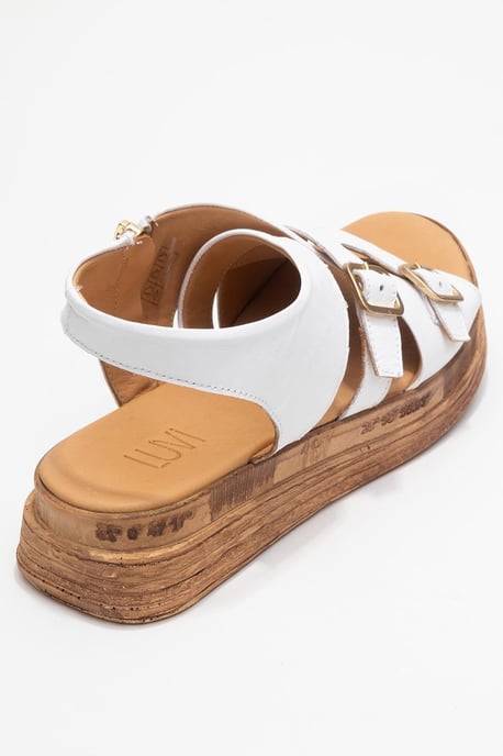 Levine Läder Med Spänne Side-Zip Sandal - Image 5