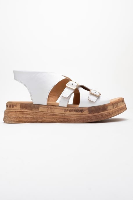 Levine Läder Med Spänne Side-Zip Sandal - Image 6