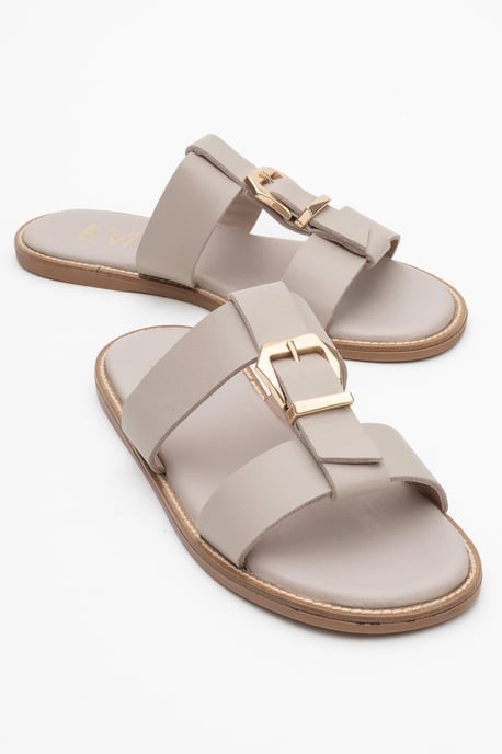 Sveta Läder Med Spänne Sandal (Women) - Image 2
