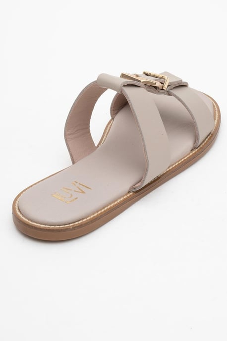 Sveta Läder Med Spänne Sandal (Women) - Image 4