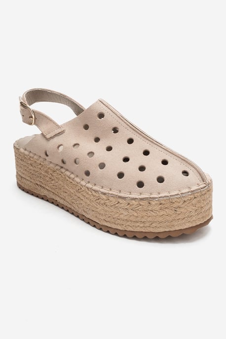Fraga Läder Kilklack Sandal - Image 1