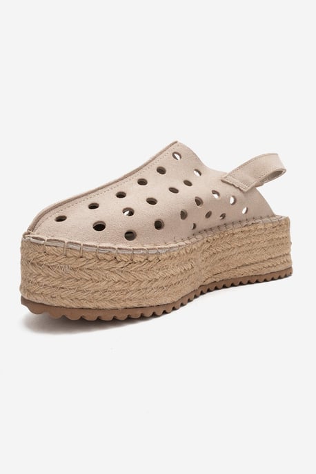 Fraga Läder Kilklack Sandal - Image 4