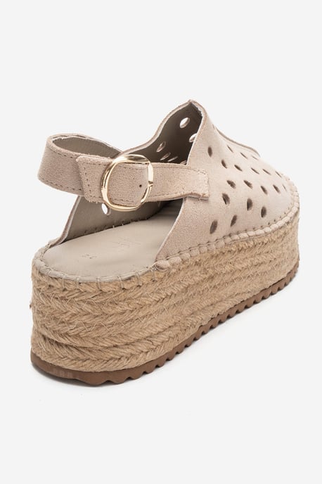 Fraga Läder Kilklack Sandal - Image 5