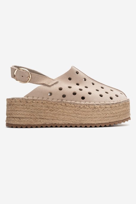 Fraga Läder Kilklack Sandal - Image 6