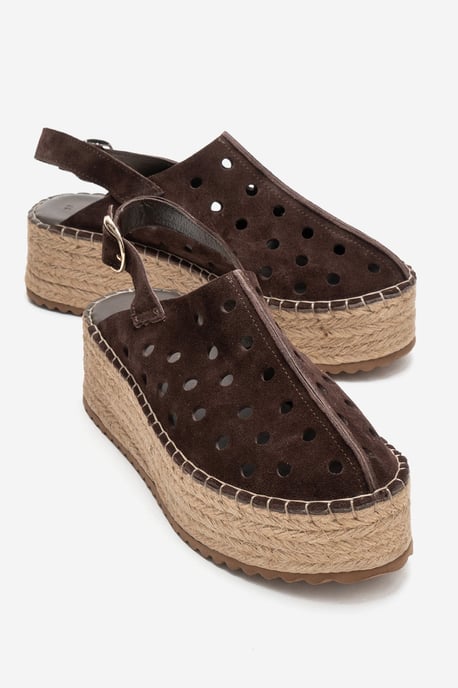 Fraga Läder Kilklack Sandal - Image 2