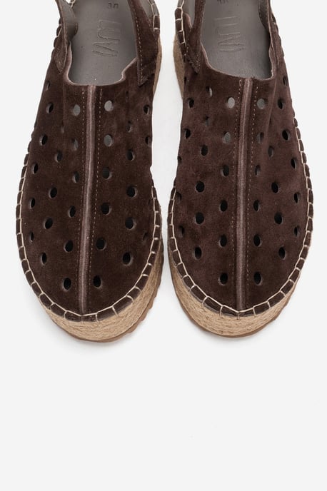 Fraga Läder Kilklack Sandal - Image 3