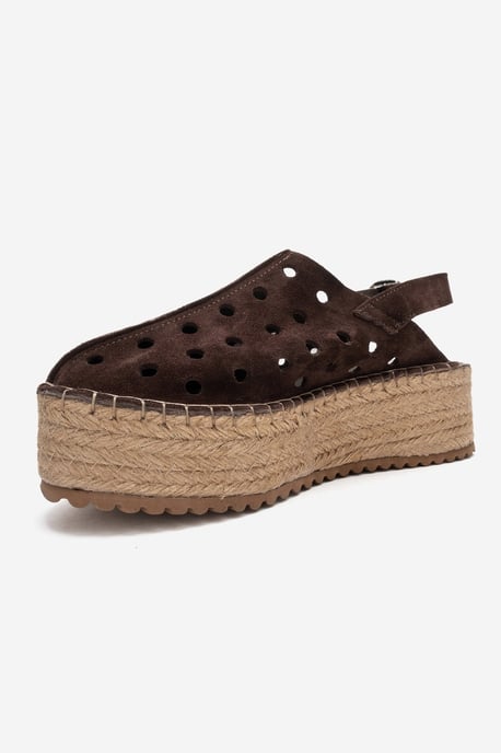 Fraga Läder Kilklack Sandal - Image 4