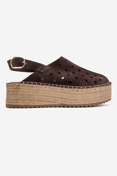 Fraga Läder Kilklack Sandal - Image 6