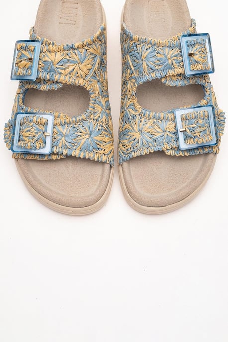 Milana Läder Double‑Strap Sandal (Women) - Image 2