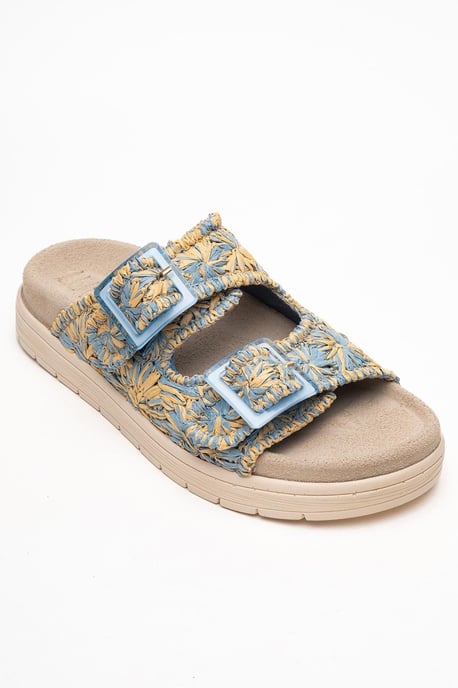 Milana Läder Double‑Strap Sandal (Women) - Image 3