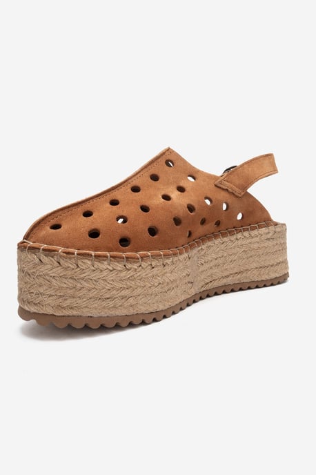 Fraga Läder Kilklack Sandal - Image 4