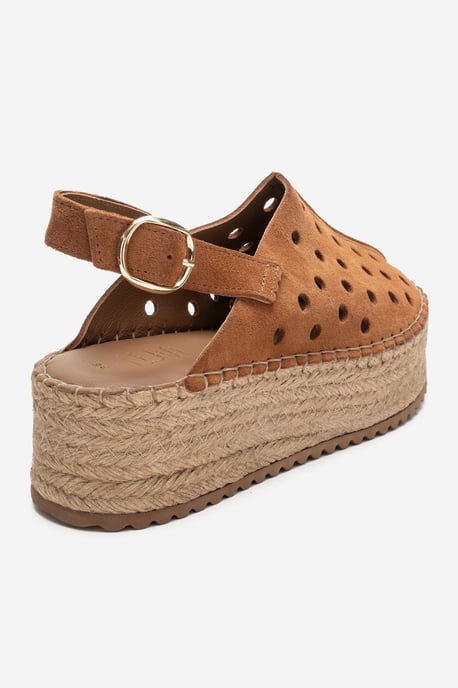 Fraga Läder Kilklack Sandal - Image 5