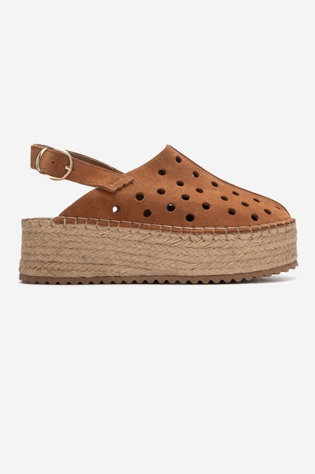 Fraga Läder Kilklack Sandal - Image 6