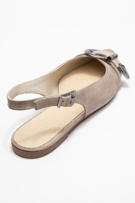 Cordelia Läder Spetsig Tå Spänne Sandal - Image 5