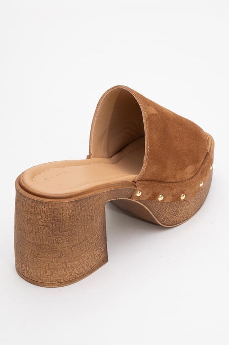 Pull Läder Platå Mules (Women) - Image 4