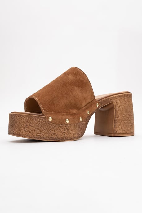 Pull Läder Platå Mules (Women) - Image 5