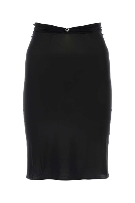 Zwarte Stretch Nylon Driehoekrok - Image 1