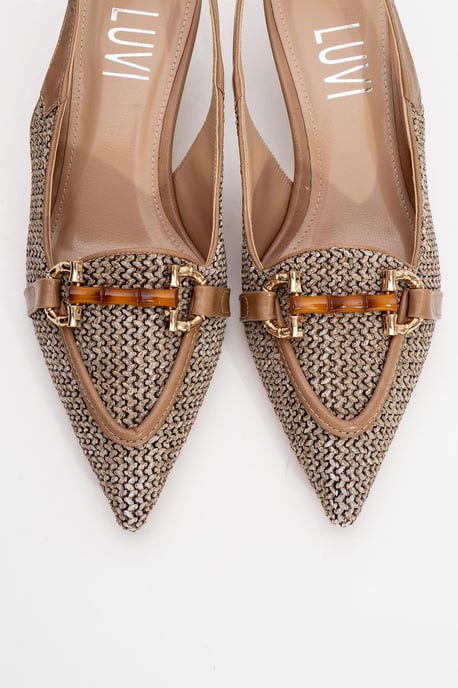 Osca Pump met Puntige Neus, Gesp en Slingback - Image 3
