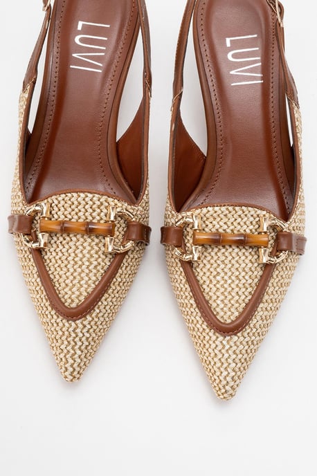 Osca Pump met Puntige Neus, Gesp en Slingback - Image 3