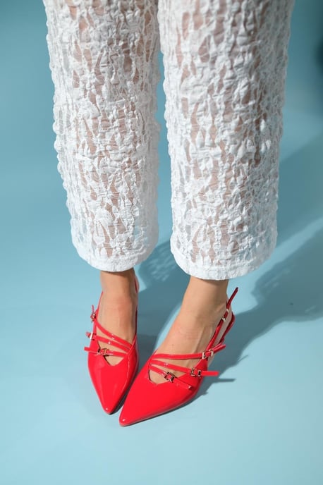 Magra Pointed-Toe Slingback Stiletto - Image 6
