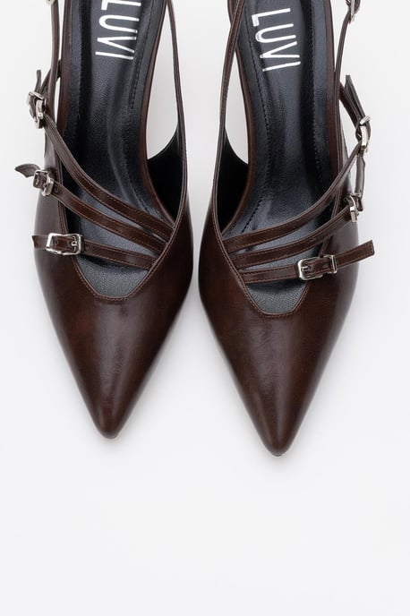 Magra Pointed-Toe Slingback Stiletto - Image 2