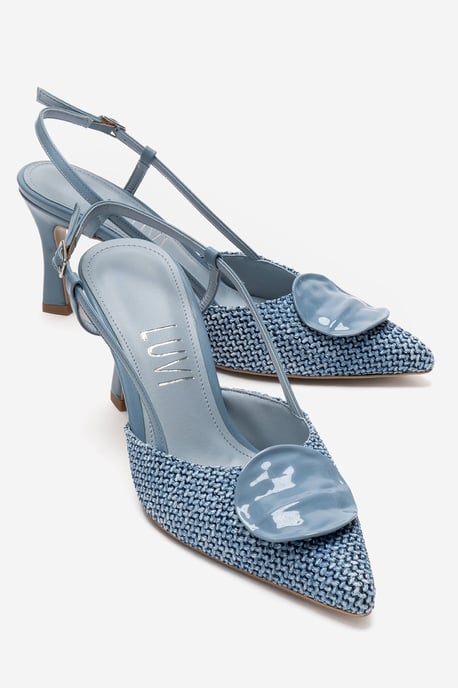 Levia Woven Pointed Toe Slingback Pump - Image 2