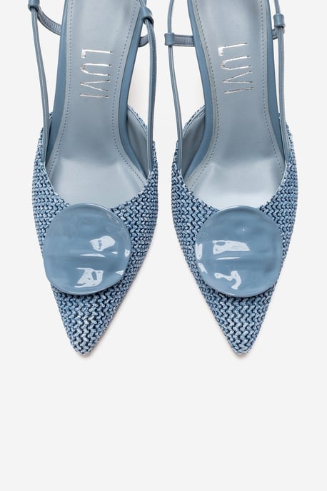 Levia Woven Pointed Toe Slingback Pump - Image 3