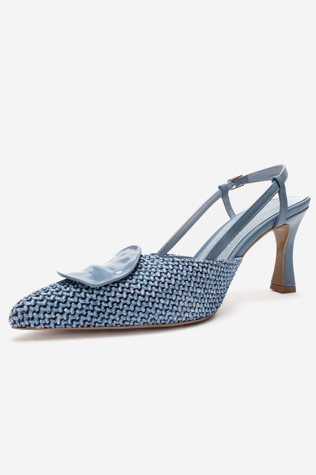 Levia Woven Pointed Toe Slingback Pump - Image 4
