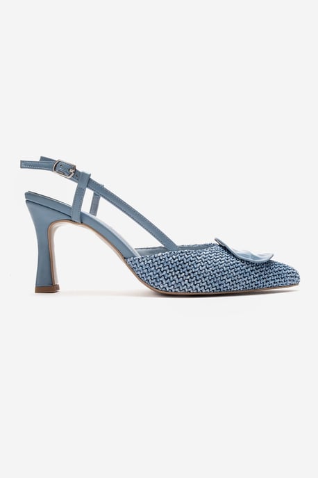 Levia Woven Pointed Toe Slingback Pump - Image 6