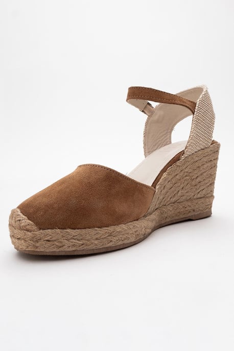 Sinta Suède Leren Platform Espadrille (Dames) - Image 4