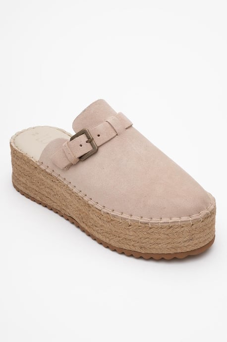 Novas Leather Platform Espadrille Mule (Women) - Image 1