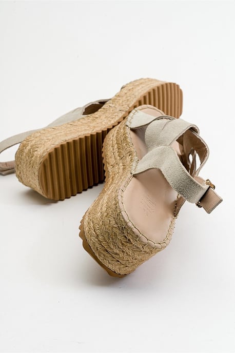 Lontano Mocka Läder Platå Sandal (Dam) - Image 4