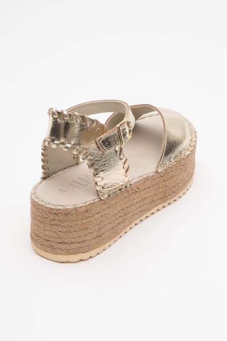Serez Leren Platform Espadrilles Sandaal (Dames) - Image 4