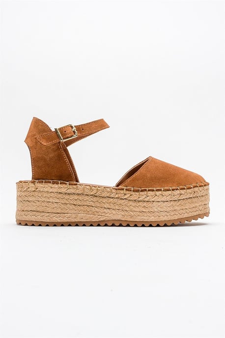 Viba Leren Espadrille Platform Sleehak Sandalen (Dames) - Image 2