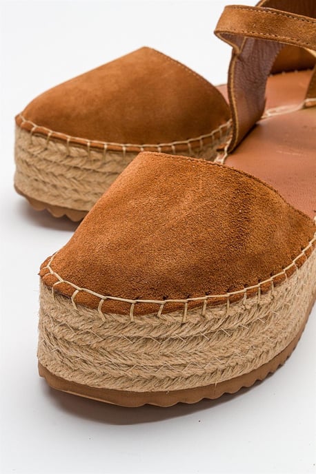 Viba Leren Espadrille Platform Sleehak Sandalen (Dames) - Image 4