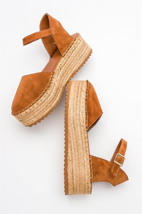Viba Leren Espadrille Platform Sleehak Sandalen (Dames) - Image 5