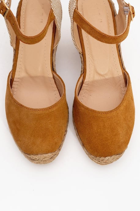 Sinta Suède Leren Platform Espadrille (Dames) - Image 3