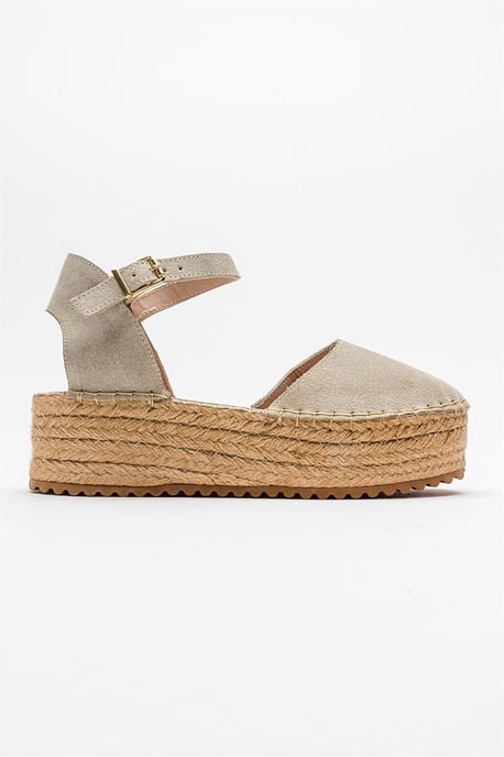 Viba Leren Espadrille Platform Sleehak Sandalen (Dames) - Image 2