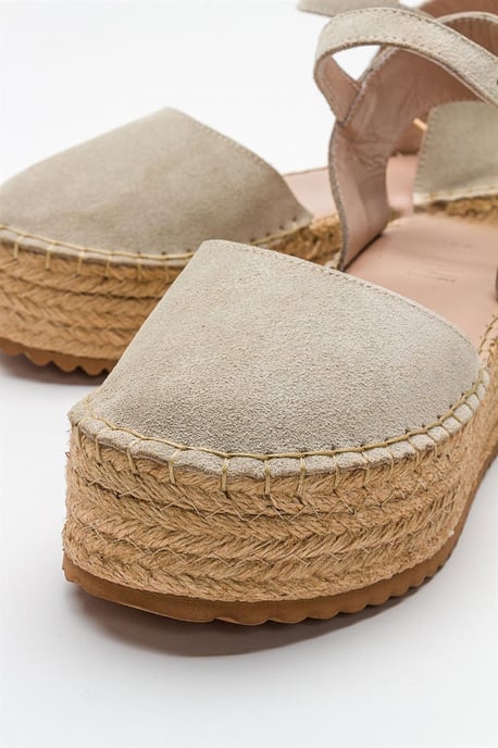 Viba Leren Espadrille Platform Sleehak Sandalen (Dames) - Image 3