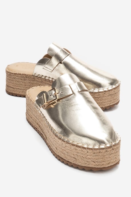 Novas Leather Platform Espadrille Mule (Women) - Image 1