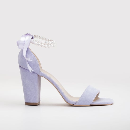 Melissa Block Heels Sandals with Pearls - Image 1