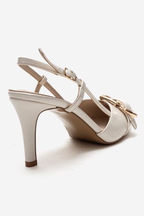 Noen Gesp Spitse Neus Stiletto Pump - Image 5
