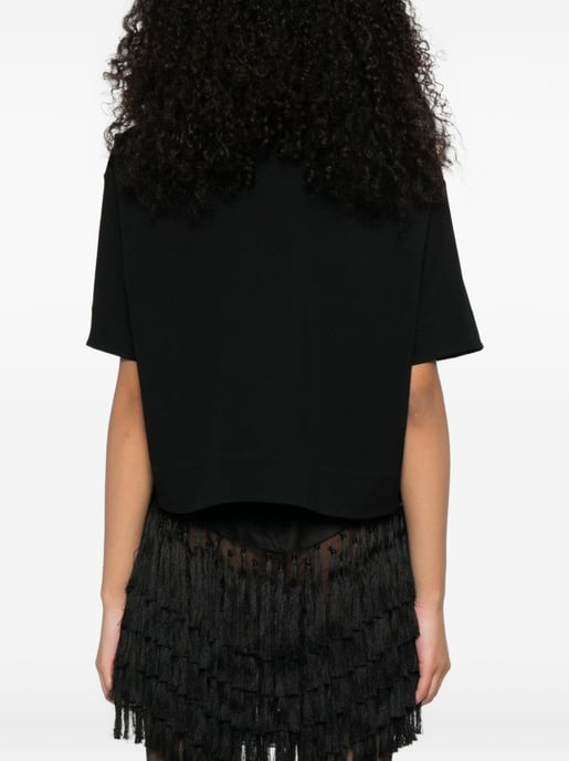 Zwarte Viscose T-shirt - Image 4