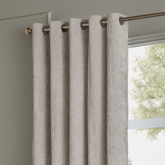 Paoletti Lustre Velvet Fully Lined Eyelet Curtain Pair - Image 3