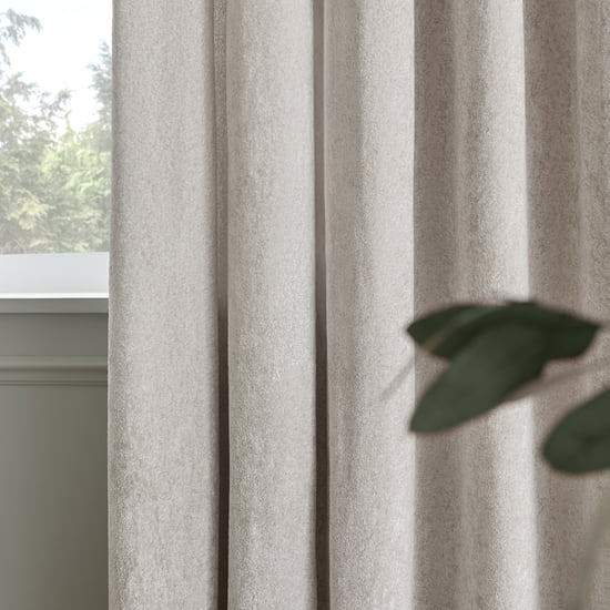 Paoletti Lustre Velvet Fully Lined Eyelet Curtain Pair - Image 4