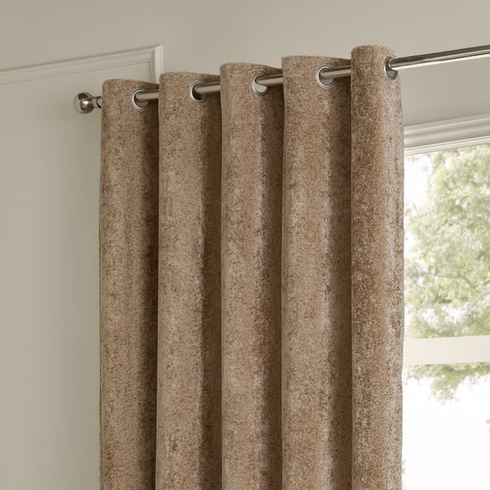 Paoletti Lustre Velvet Fully Lined Eyelet Curtain Pair - Image 3