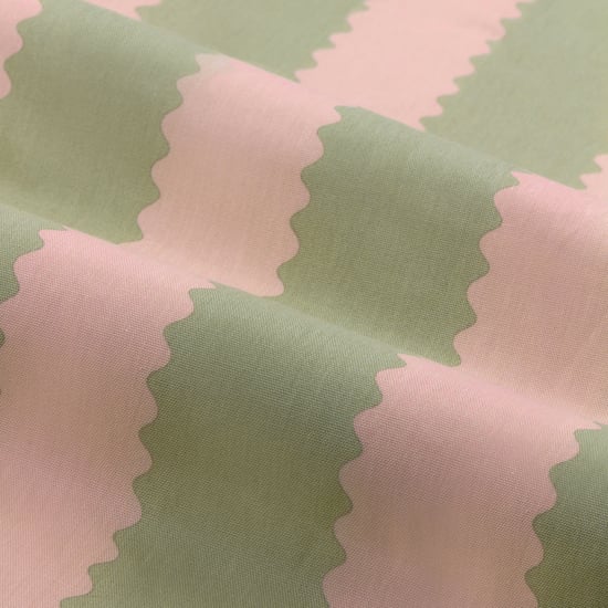 Wylder Birdie Stripe Fully Lined Ruffle Pencil Pleat Curtain Pair - Image 5