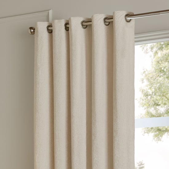 Paoletti Lustre Velvet Fully Lined Eyelet Curtain Pair - Image 3